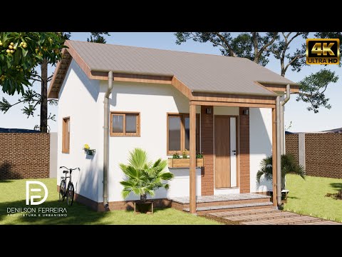 053 - Mini Casa 30 metros com varanda e 2 quartos
