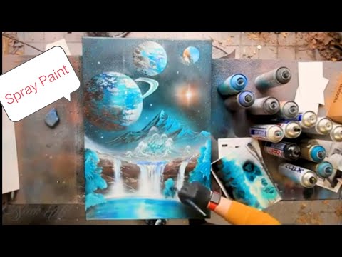 Alien Oasis  - SPRAY PAINT ART by Skech (480p)