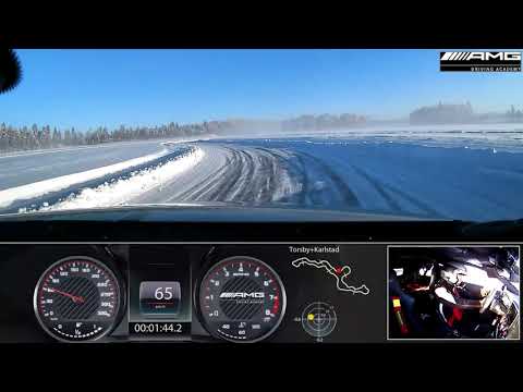 Nico Bastian in the AMG A 45 Ice Taxi