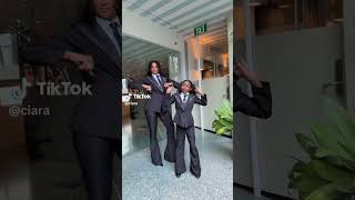 Ciara &amp; daughter Sienna dance on TikTok in twinning outfits