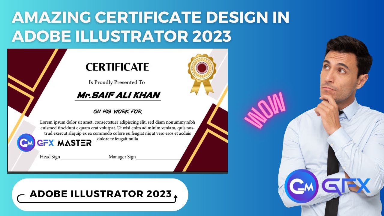 How To Design An Amazing Certificate In Adobe Illustrator 2023 in Just 10 Minutes.