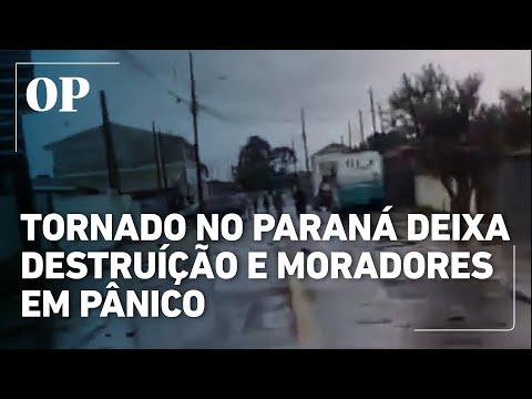 Tornado atinge o Paraná e deixa rastro de destruição em São José dos Pinhais