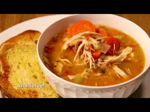 Slow Cooker Tuscan Chicken and White Bean Soup in VitaClay
