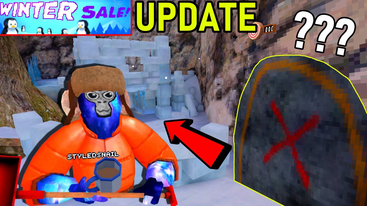 New Gorilla Tag VR Winter Update (New Cosmetics, Secrets, & Map Changes)