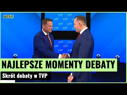 Starcie Trzaskowskiego z Nawrockim. Najlepsze momenty debaty w TVP | Gazeta.pl