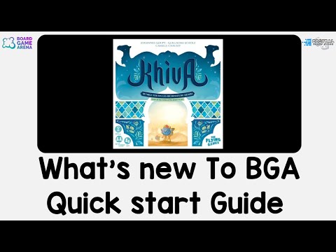 What's new to BGA. Architects of Khiva  - Quick Start Guide on Board Game Arena.