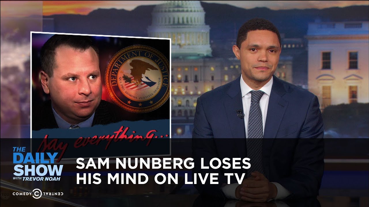 Sam Nunberg Loses His Mind on Live TV | The Daily Show - YouTube