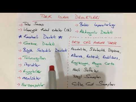 2) Turkish Islamic States and Medieval Europe General Review | Tyt, Ayt, Kpss History 2024
