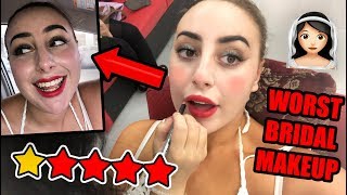 I WENT TO THE WORST REVIEWED "BRIDAL" MAKEUP ARTIST IN DUBAI!! 👰😡