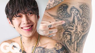 Jay Park Shows Off His Tattoos | GQ