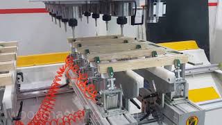 Máy làm mộng âm cnc 10 đầu Woodmaster