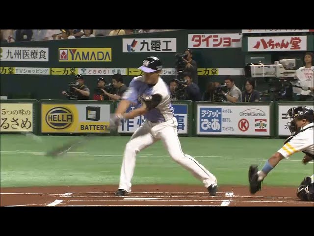 【1回表】ファイターズ・田中賢 絶妙バットコントロール＆アグレッシブ走塁!! 2015/6/21 H-F