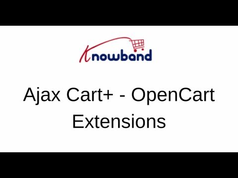 OpenCart Ajax Cart+ Extension