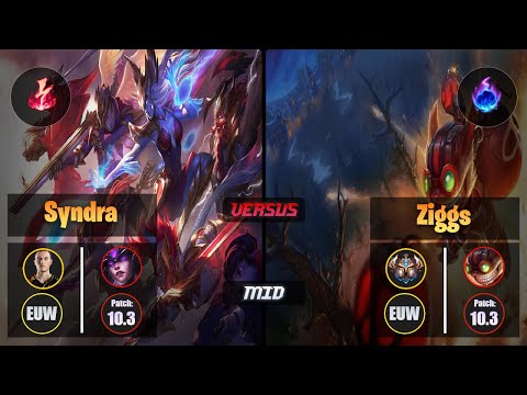Perkz SYNDRA (Mid) [Electrocute] VS ZIGGS - Challenger EUW Patch 10.3