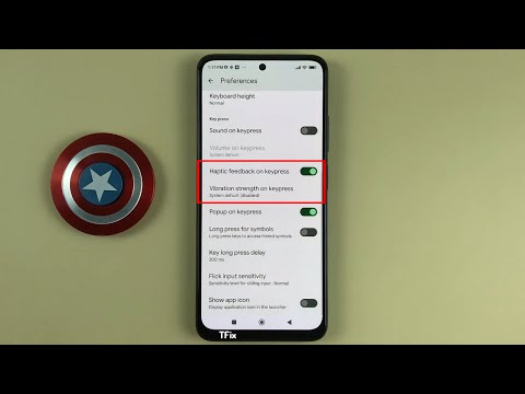 How to enable/disable Vibration when typing on Xiaomi Redmi Note 11 Android 12
