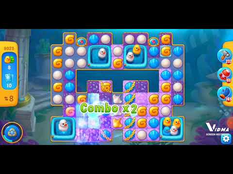Fishdom. 9023 level no boosters and diamonds. 10 moves