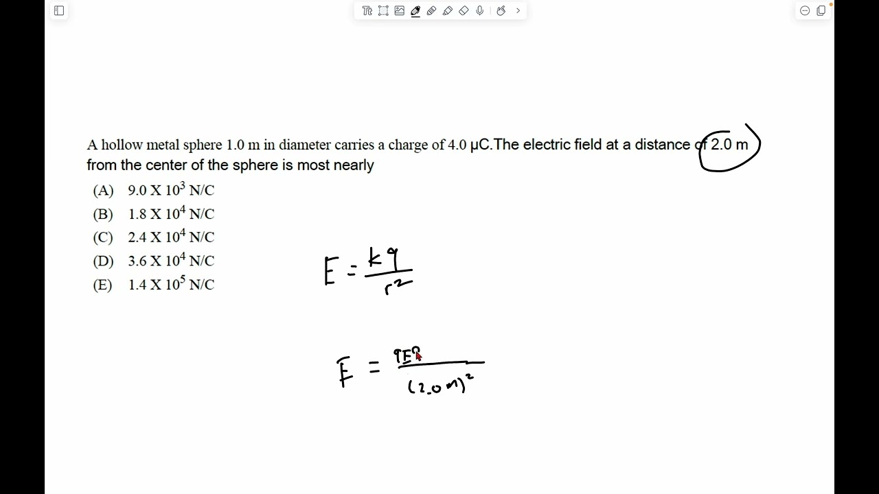 AP Physics 2 Electric Field MCQ