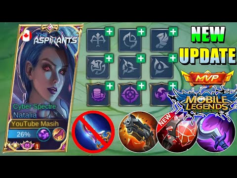 4K-NEW NATALIA FOR NEW BEST EMBLEM AND BULID SET 2023 EXTRA DAMAGE - MLBB