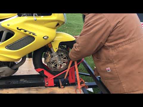 Review of Lock 'N Load Deluxe Motorcycle Wheel Chock Combo Kit
