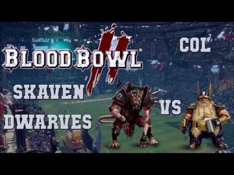 Blood Bowl 2 - Rat Ogre Skaven (the Sage) vs Dwarves (Squiggy) - COL G11