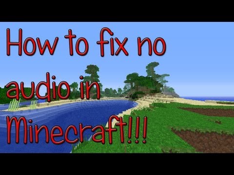 Minecraft no sound FIX