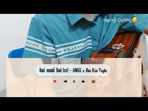 Karaoke Guitar-hai mươi hai (22) - amee x hứa kim tuyền-By Henry Cường😊