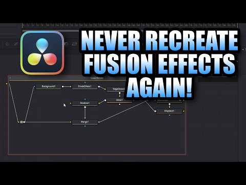 THE EASIEST WAY to Save your Fusion compositions AND use them in other projects in Davinci Resolve!