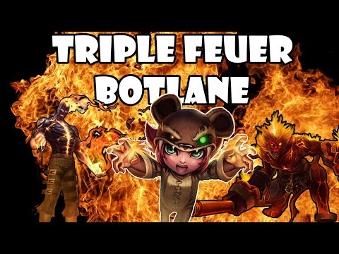TRIPLE FEUER BOTLANE | ANNIE FAIL GAMEPLAY - TOGETHER MIT MRMAIKAP