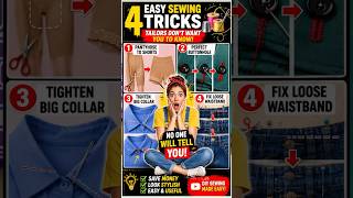 4 Easy Sewing & Clothing Repair Tricks Tailors Don't Want You to Know | Simple DIY Sewing Hacks