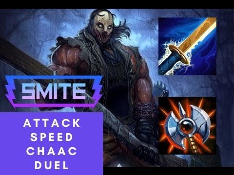 Smite duel - Chaac attack speed with golden blade!