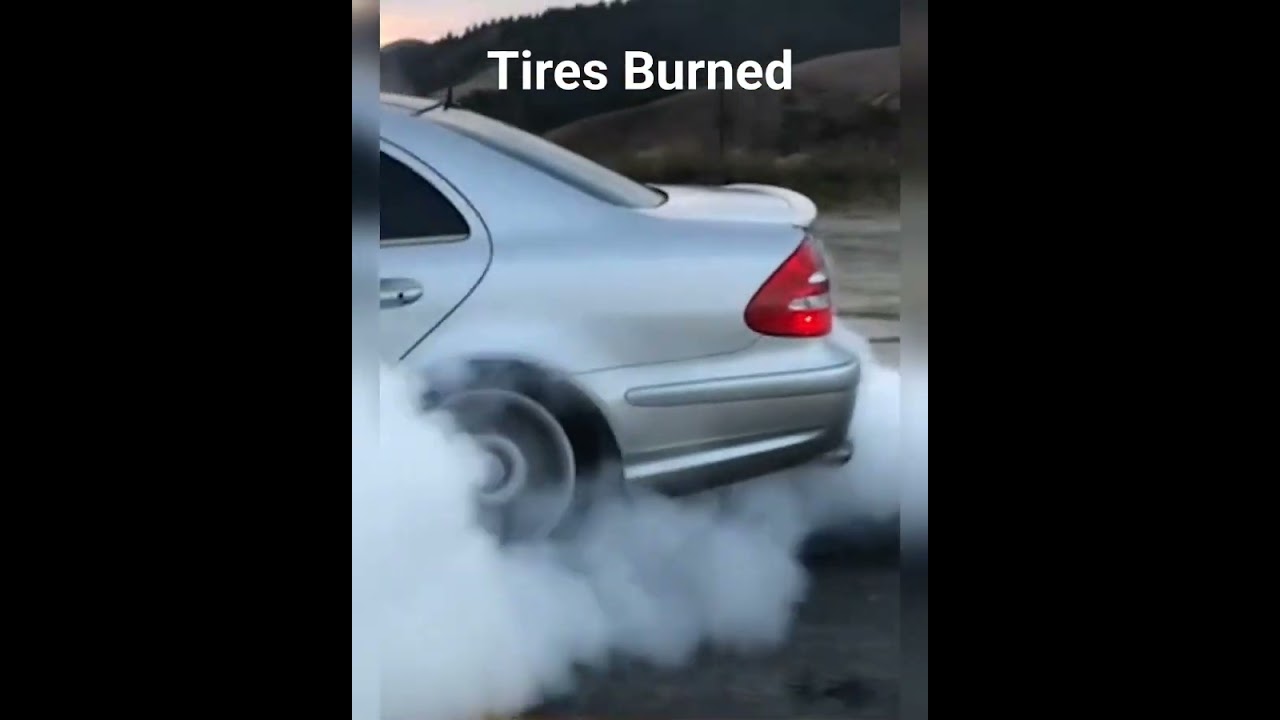 W211 E55 Amg Burnout Tires Explode Mercedes Benz