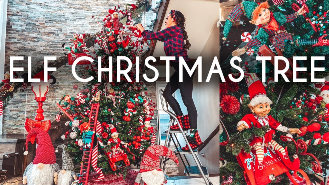 Decorate with me | Elf Christmas Candy Tree & DIY