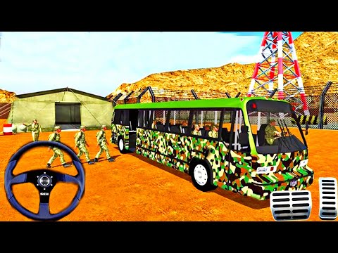 American Army Offroad Bus Driving Simulator - Military Coach Bus Game Android Gameplay