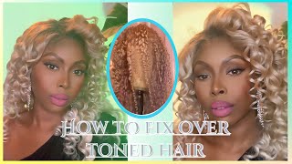 HOW TO FIX OVER TONED HAIR AT HOME | REMOVE PURPLE/ BLUE TONE