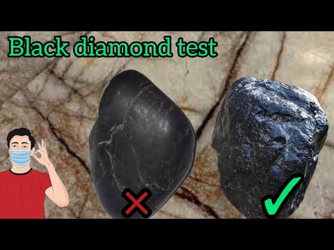 How to Identify raw black diamonds "carbonado" at home