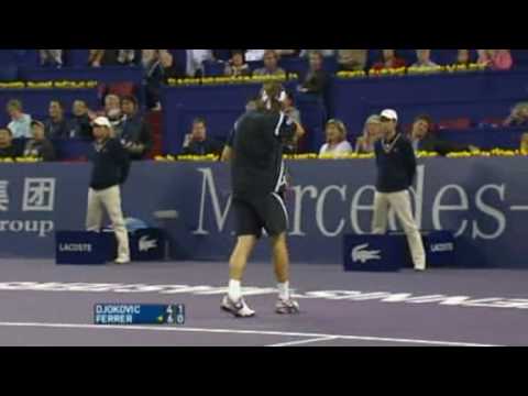 Tennis Masters Cup Shanghai 2007, Round Robin - Djokovic vs Ferrer (Highlights)