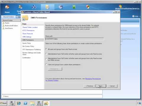 SBS 2011 Standard Learning Bites - Shared Folders.wmv