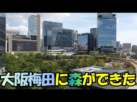 【大阪駅の森が完成９割】4K夏休みのグラングリーン大阪｜6000億円の再開発｜うめきたの森