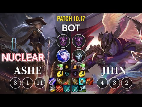 DWG Nuclear Ashe vs Jhin Bot - KR Patch 10.17