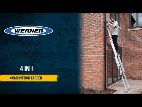 Setting up a Werner 4 in 1 combination ladder