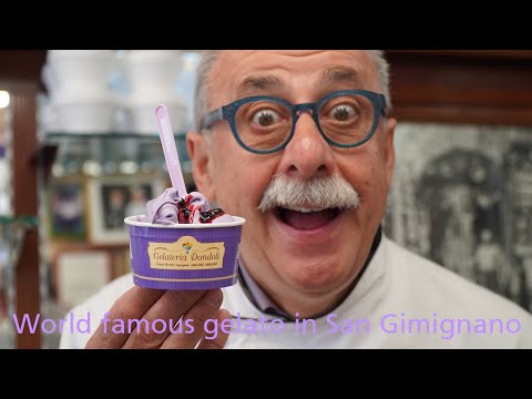 Dondoli - world famous gelato in San Gimignano