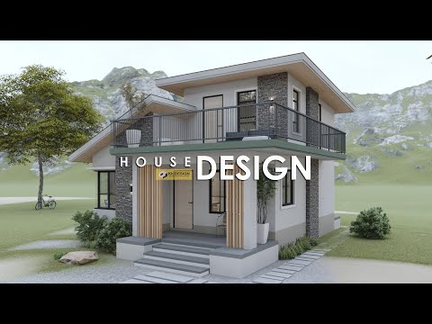 SMALL HOUSE DESIGN | 2 STOREY WITH DECK | 7.50m x 8.00m