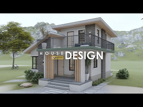 SMALL HOUSE DESIGN | 2 STOREY WITH DECK | 7.50m x 8.00m (106 sqm TFA) | 3 BEDROOM