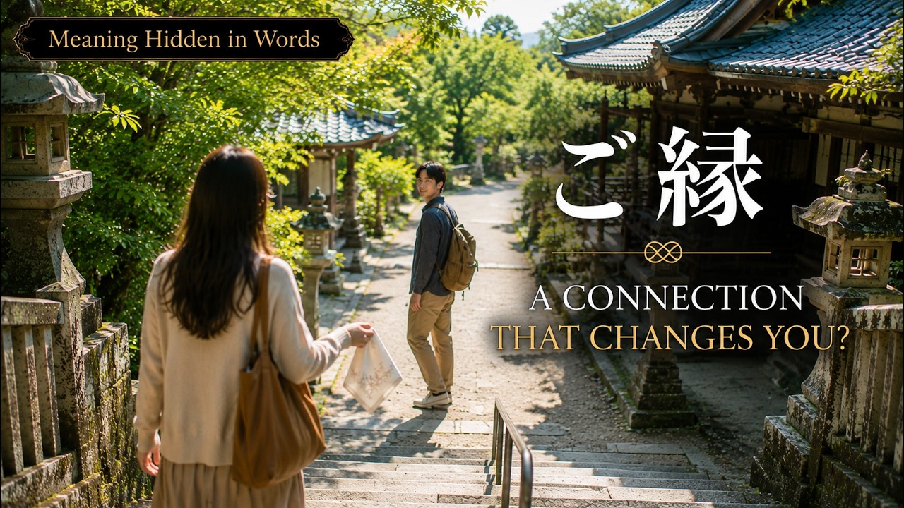 Video exploring the meaning of the Japanese word Goen