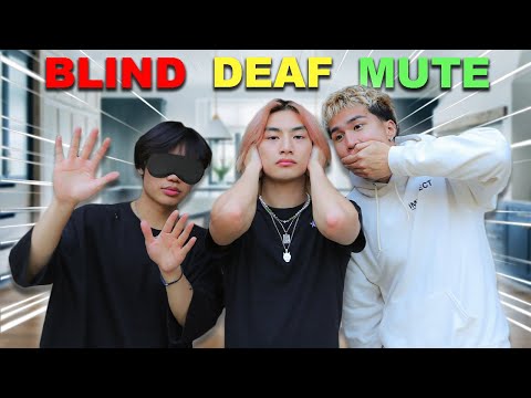 Blinde, taubstumme Back-Challenge