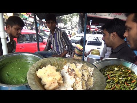 2 Sattu ka Roti with Aloo Chokha - Dhania Patta Chutney & Fried Green Chillies @ 12 rs Only Video