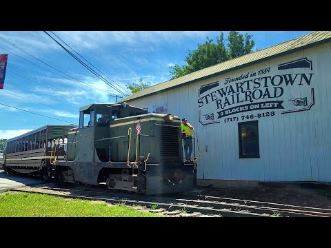 [4K]Railfanning the Stewartstown Railroad Lunch Train