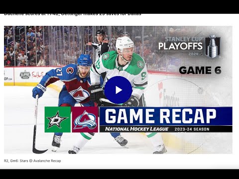 Stars eliminate Avalanche with 2OT win in Game 6, reach West Final