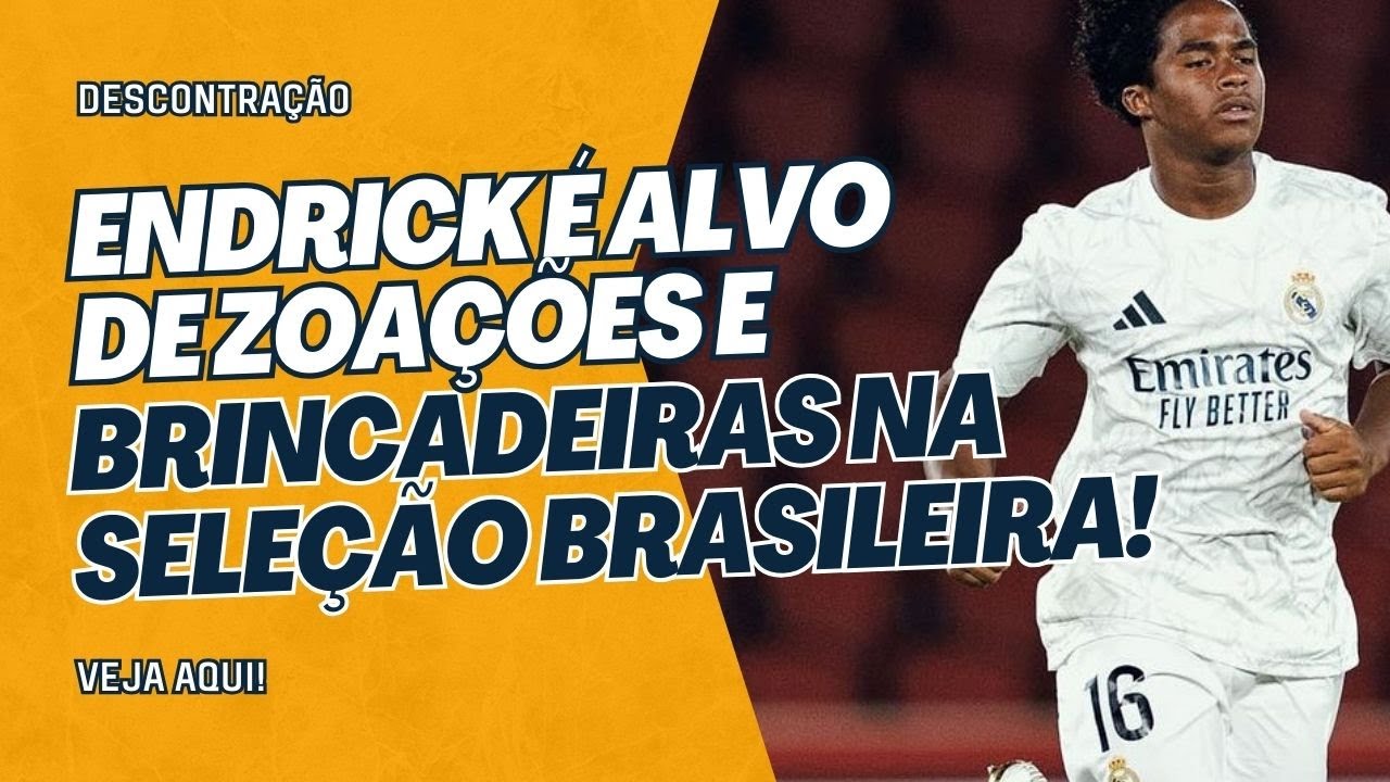 CLIMA ENTRE OS JOGADORES É DE MUITA DESCONTRAÇÃO, E ENDRICK SE ENTURMOU COM FACILIDADE!