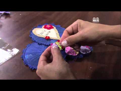 Mulher.com 31/01/2013 Jackie Fonseca - Enfeite de porta tema páscoa  parte 2